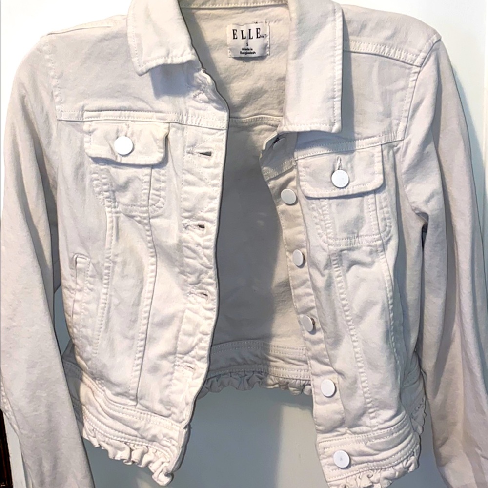 White jean jacket